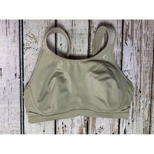 Moving Comfort Brooks Maia High Impact Sports Bra Beige 34DD EUC
